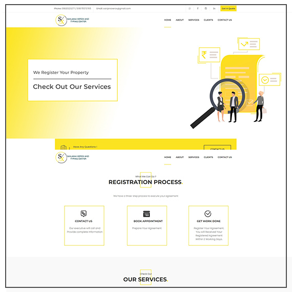 Sanjana Xerox and Typing Centero | Portfolio | ChitraFactory: Branding Agency in Panvel